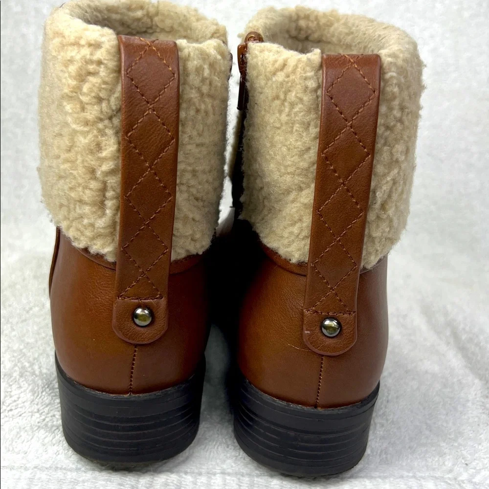 Style & Co., Brown Shearling-Lined Ankle Boots - Picture 4 of 6